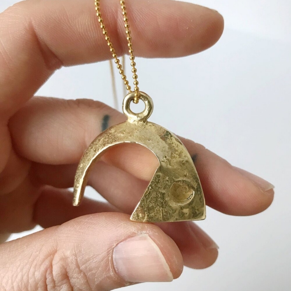 The Circle Craft Brass Pyrometic Cone Necklace